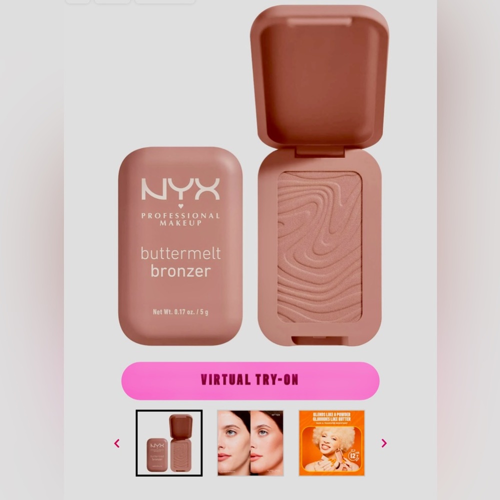 3/$35 New NYX Buttermelt Bronzer